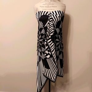 BCBGMAXAZRIA Silk Strapless Dress Sz 8